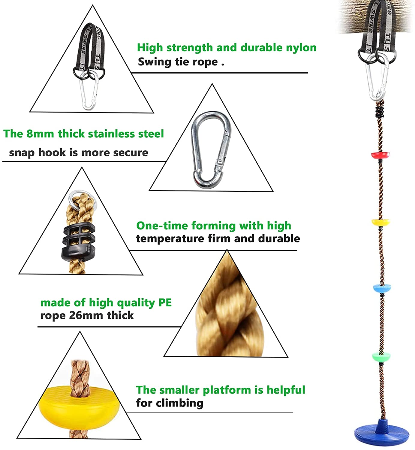Altalenna da giardino a disco
