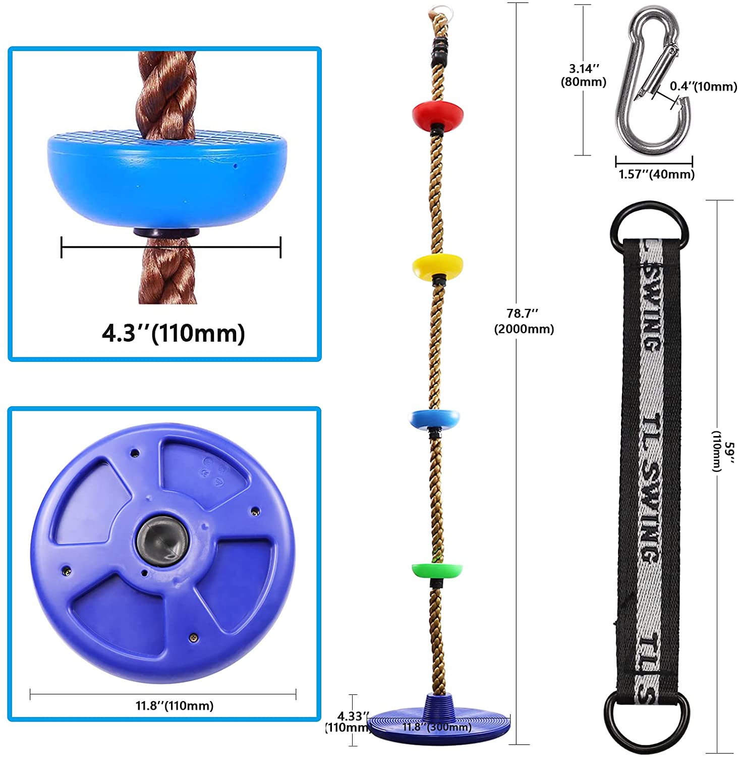 Altalenna da giardino a disco
