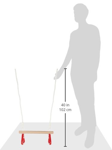 Altalena in legno per bambini con anelli da ginnastica - Small Foot