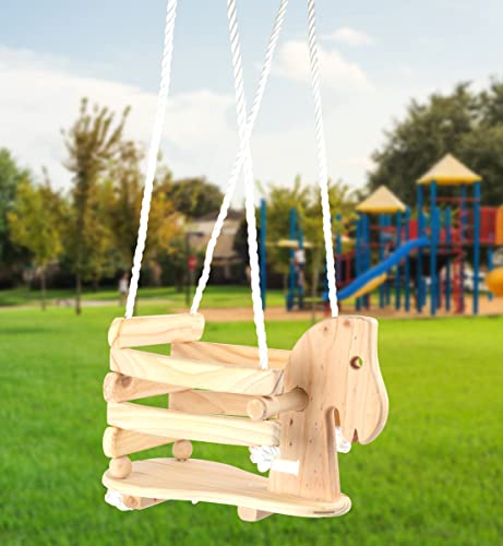 Altalena a forma di Cavallo per bambini da 1-2 anni, in legno - Small Foot