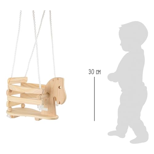 Altalena a forma di Cavallo per bambini da 1-2 anni, in legno - Small Foot