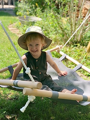 Altalena per interni e giardino con struttura in legno - Small Foot