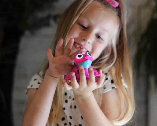 Animagic Lets Go Gecko interattivo con luci e suoni, per bambini dai 3 anni in su