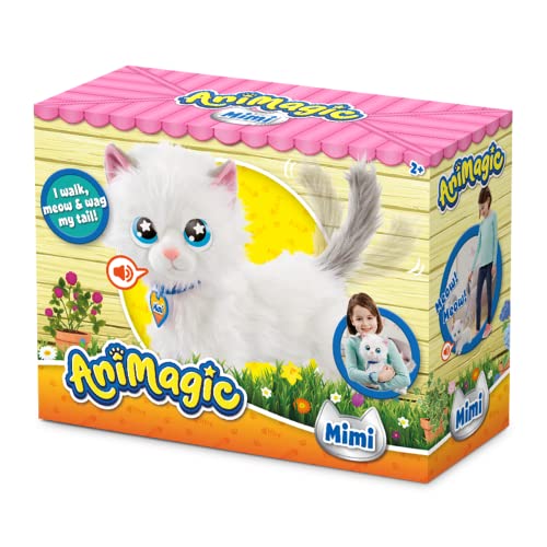 Animagic Mimi il Gatto, Peluche Gatto Interattivo, da 2 Anni - Goliath