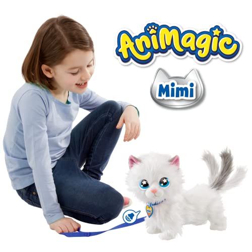 Animagic Mimi il Gatto, Peluche Gatto Interattivo, da 2 Anni - Goliath