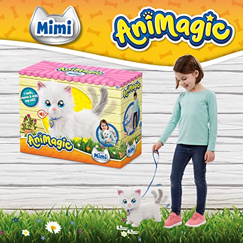 Animagic Mimi il Gatto, Peluche Gatto Interattivo, da 2 Anni - Goliath