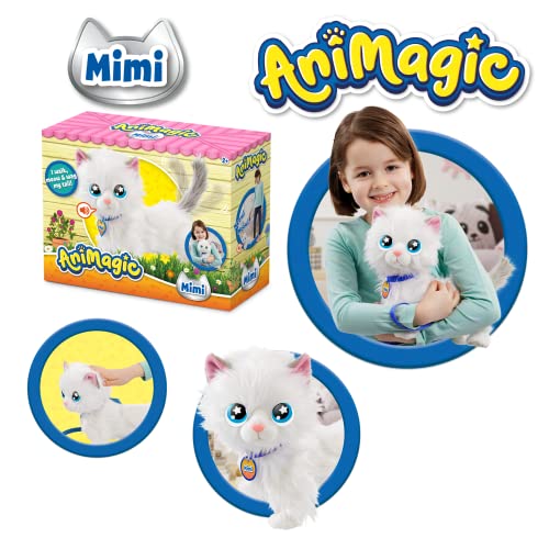 Animagic Mimi il Gatto, Peluche Gatto Interattivo, da 2 Anni - Goliath