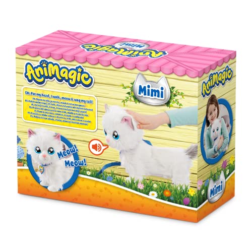 Animagic Mimi il Gatto, Peluche Gatto Interattivo, da 2 Anni - Goliath