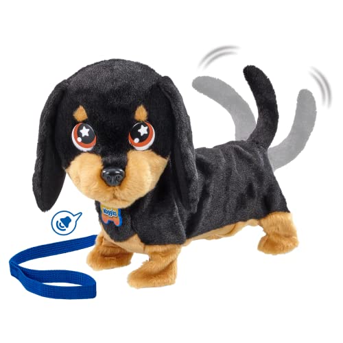Animagic Peluche Cane Bassotto Waggles, Pupazzo Interattivo da 3 Anni