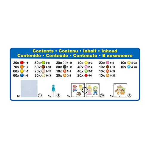 Aquabeads Super Mario, 690 Perline in 22 colori - 31946