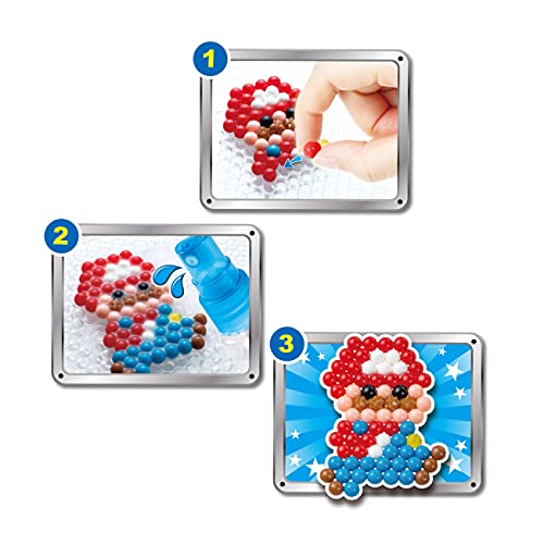 Aquabeads Super Mario, 690 Perline in 22 colori - 31946