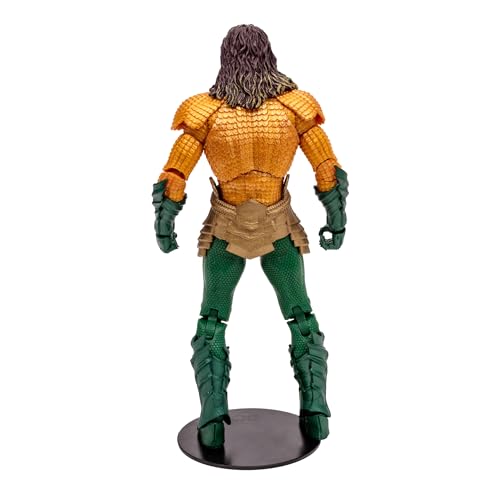 Aquaman - Personaggio giocattolo, re di Atlantide con Tridente, 17,8 cm