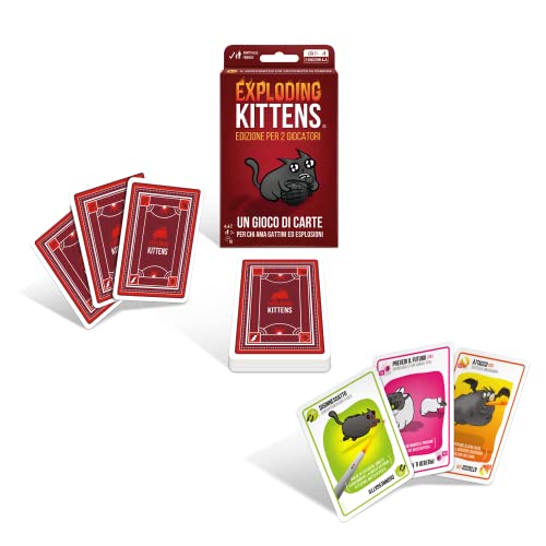 Exploding Kittens, Edizione per 2 Giocatori - Asmodee