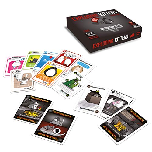 Exploding Kittens VM18 - Edizione del Gioco di Carte Vietata ai Minori di Anni 18, Asmodee