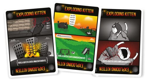 Exploding Kittens VM18 - Edizione del Gioco di Carte Vietata ai Minori di Anni 18, Asmodee
