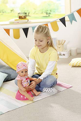 Baby Born Bambola con Ciuccio Magico, Mangia, Dorme, Piange, Fa Pipì sul Vasino - dimensioni 43 cm