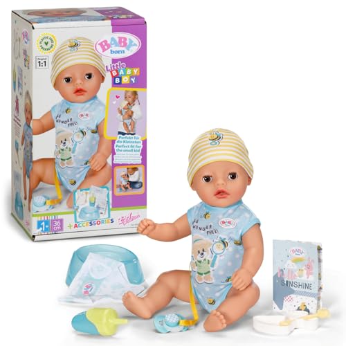 Baby Born Little Magic Boy, Bambolotto 36 cm con 7 funzioni e accessori  da 1+ anni