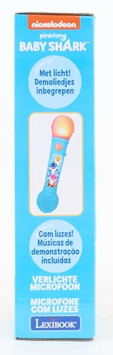 Baby Shark Microfono luminoso con canzoncine per bambini - Lexibook