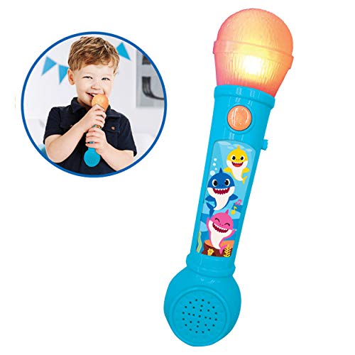 Baby Shark Microfono luminoso con canzoncine per bambini - Lexibook