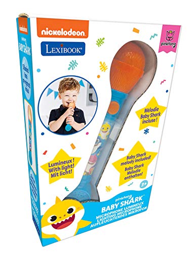 Baby Shark Microfono luminoso con canzoncine per bambini - Lexibook