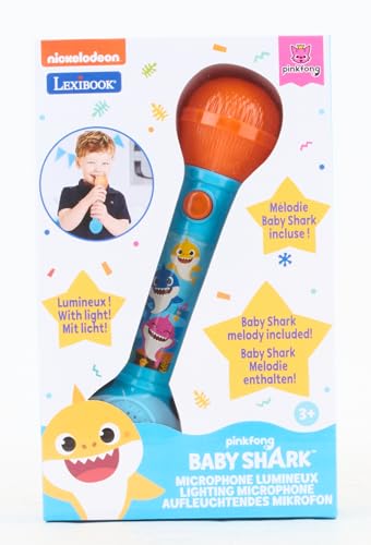 Baby Shark Microfono luminoso con canzoncine per bambini - Lexibook