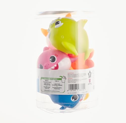 Baby Shark Set di 6 squaletti, giochi per bagnetto