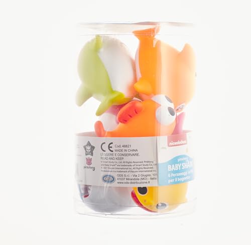 Baby Shark Set di 6 squaletti, giochi per bagnetto