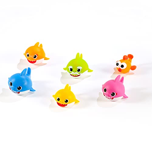 Baby Shark Set di 6 squaletti, giochi per bagnetto