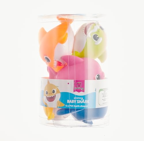 Baby Shark Set di 6 squaletti, giochi per bagnetto