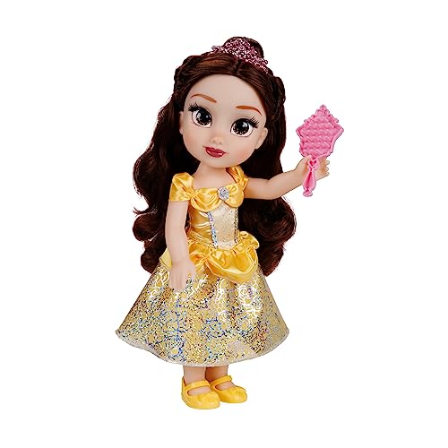 Bambola 38 cm di Belle, con  dettagli glitterati e occhi che brillano - Disney Princess