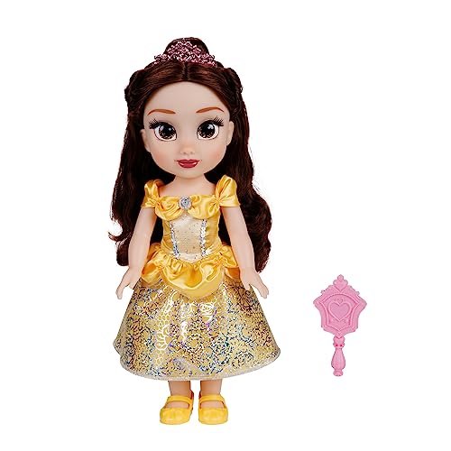 Bambola 38 cm di Belle, con  dettagli glitterati e occhi che brillano - Disney Princess