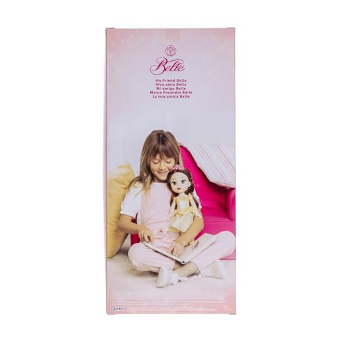 Bambola 38 cm di Belle, con  dettagli glitterati e occhi che brillano - Disney Princess