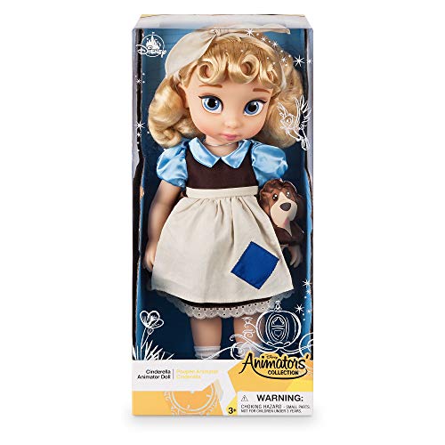 Bambola di Cenerentola, 39 cm collezione Animator, con peluche di Tobia di raso, età da 3 anni - Disney Store