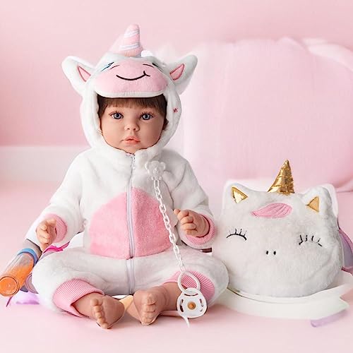 Bambola Reborn femmina originale in silicone 2KG e 52CM