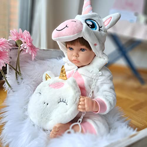 Bambola Reborn femmina originale in silicone 2KG e 52CM