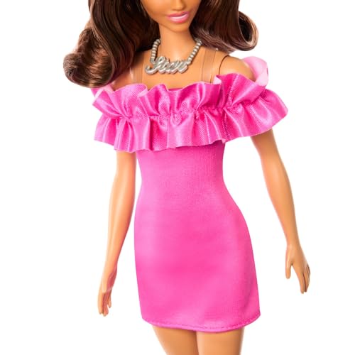 Barbie Bambola Fashionistas n. 217, 65 Anniversario, con Abito Rosa, HRH15