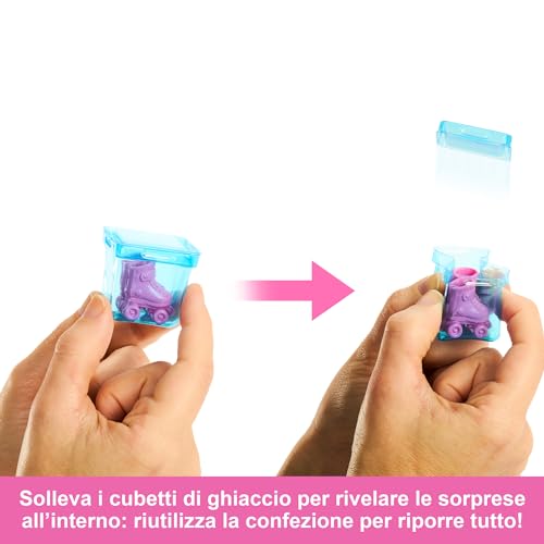 Barbie Chelsea Pop Reveal, Bambola cambia colore con 5 sorprese profumate, HRK58