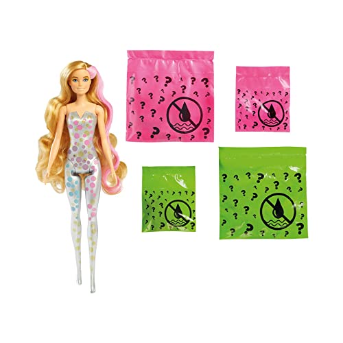 Barbie Color Reveal con 7 Sorprese, Bambole Linea Party, GTR96