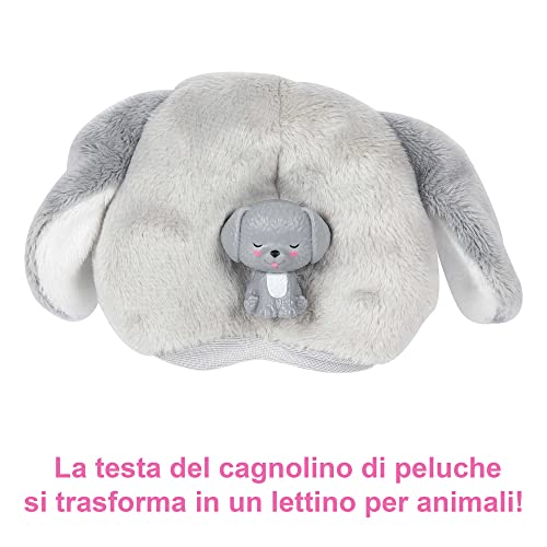 Barbie Cutie Reveal Cagnolino, Bambola con costume animali e 10 sorprese, HHG21