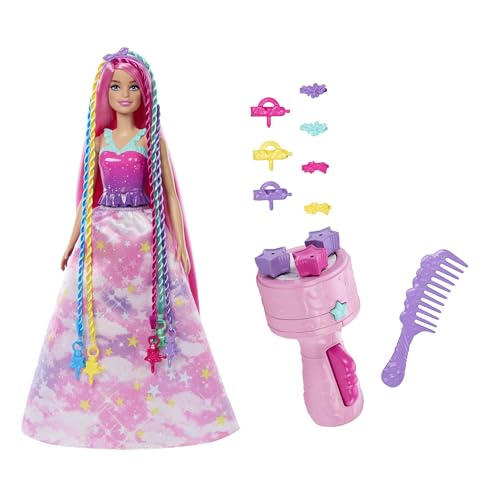 Barbie Dreamtopia Chioma da Favola, Bambola fashion per bambini da 3 anni, JCW55