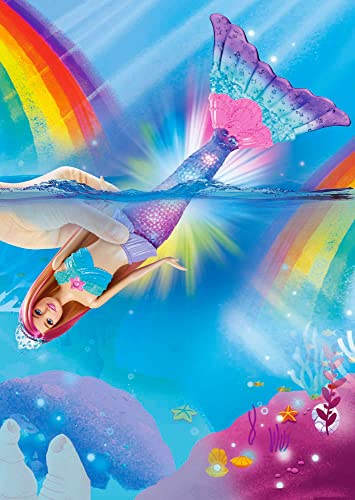 Barbie Dreamtopia Sirena con Coda che si Illumina, da 3 Anni, HDJ36