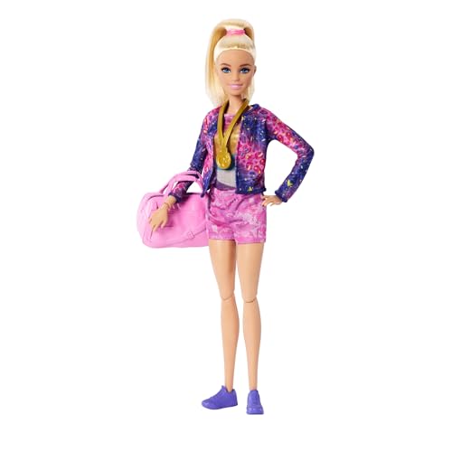 Barbie Ginnastica Artistica, bambola Mattel con accessori inclusi, giocattolo per bambini - HRG52