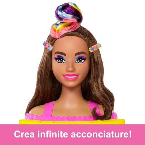 Barbie Hairstyle Capelli Arcobaleno, per creare tante acconciature - Color Reveal HMD80