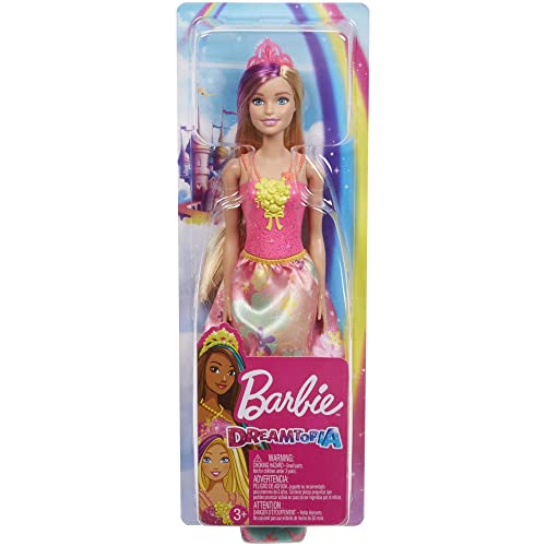 Barbie Principessa Dreamtopia, Bambola con abiti da favola per bambine da 3+ anni