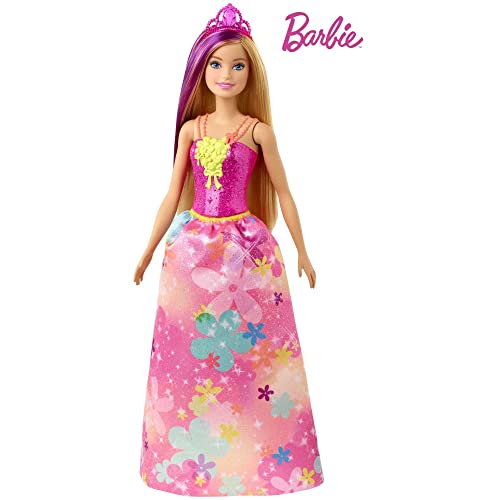 Barbie Principessa Dreamtopia, Bambola con abiti da favola per bambine da 3+ anni