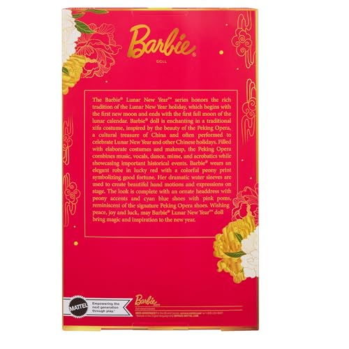 Barbie Signature Capodanno Lunare Cinese 2024, bambola da collezione, da 6 anni, HRM57