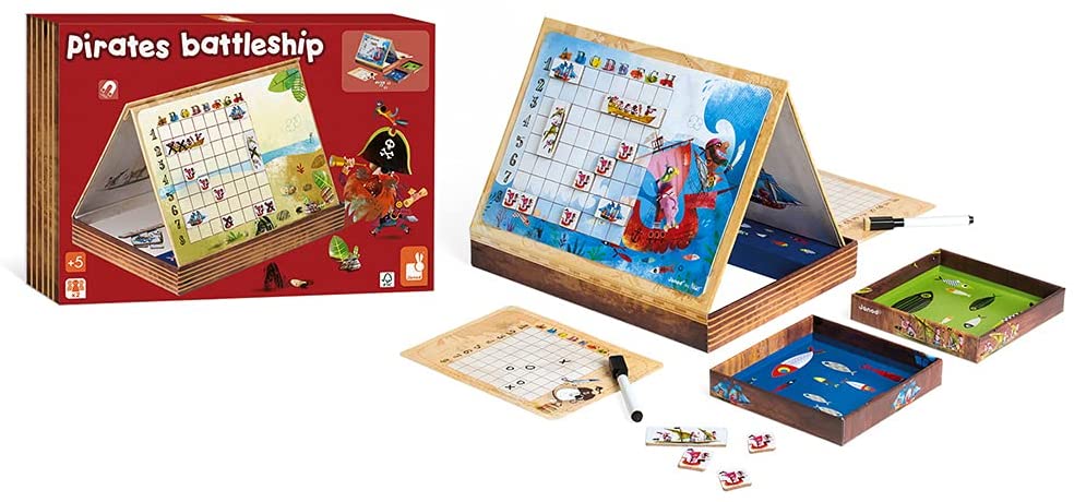 Battaglia Navale portatile pirati - Janod