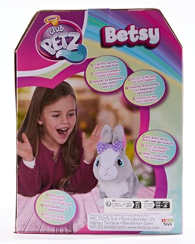Betsy Coniglio che salta, pupazzo interattivo che risponde alla tua voce, Club Petz