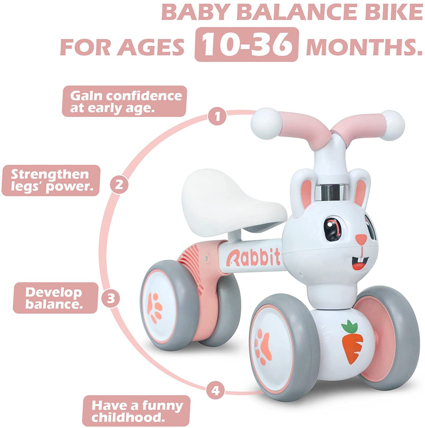 Bici senza pedali per bambino 1 - 3 anni