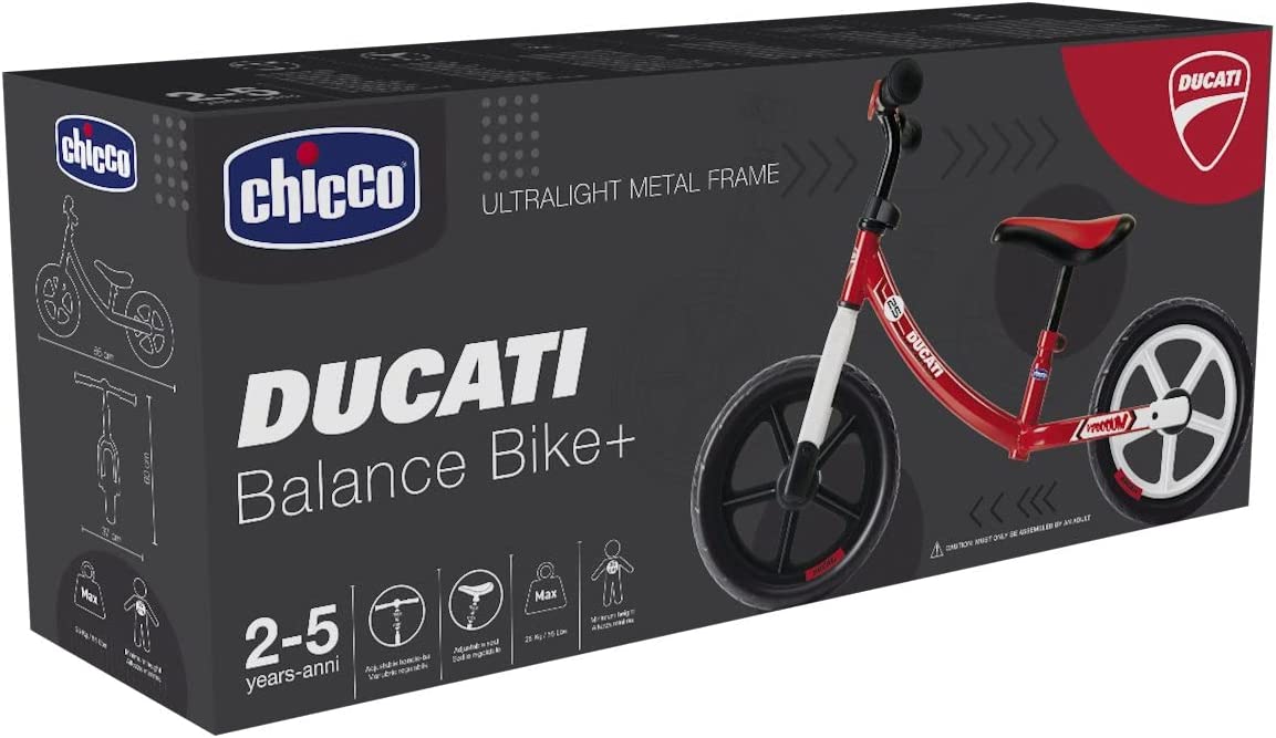 Bicicletta per bambino senza pedali Chicco firmata Ducati